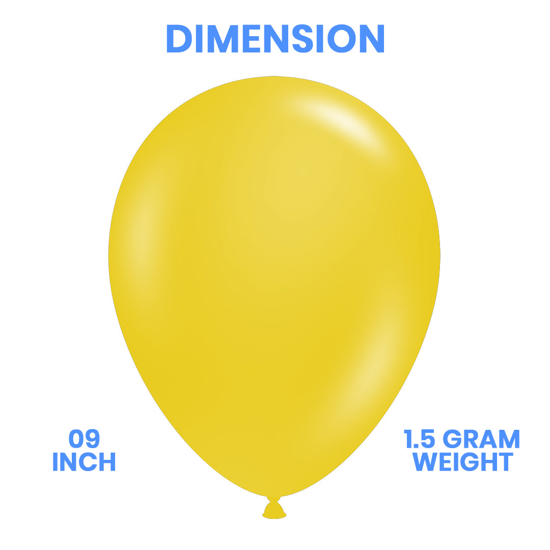 Kaiyue Mustard Color Latex Balloon