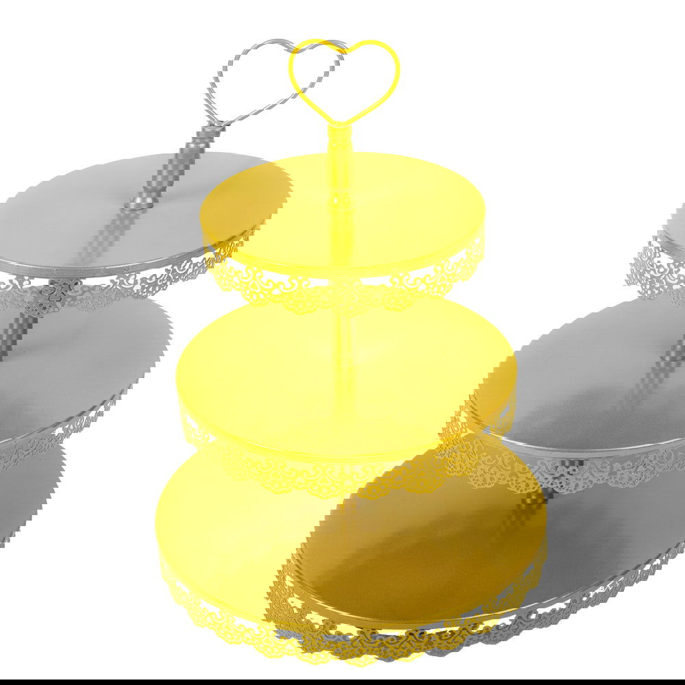 3 Tier Golden Cup Cake Stand - ardor