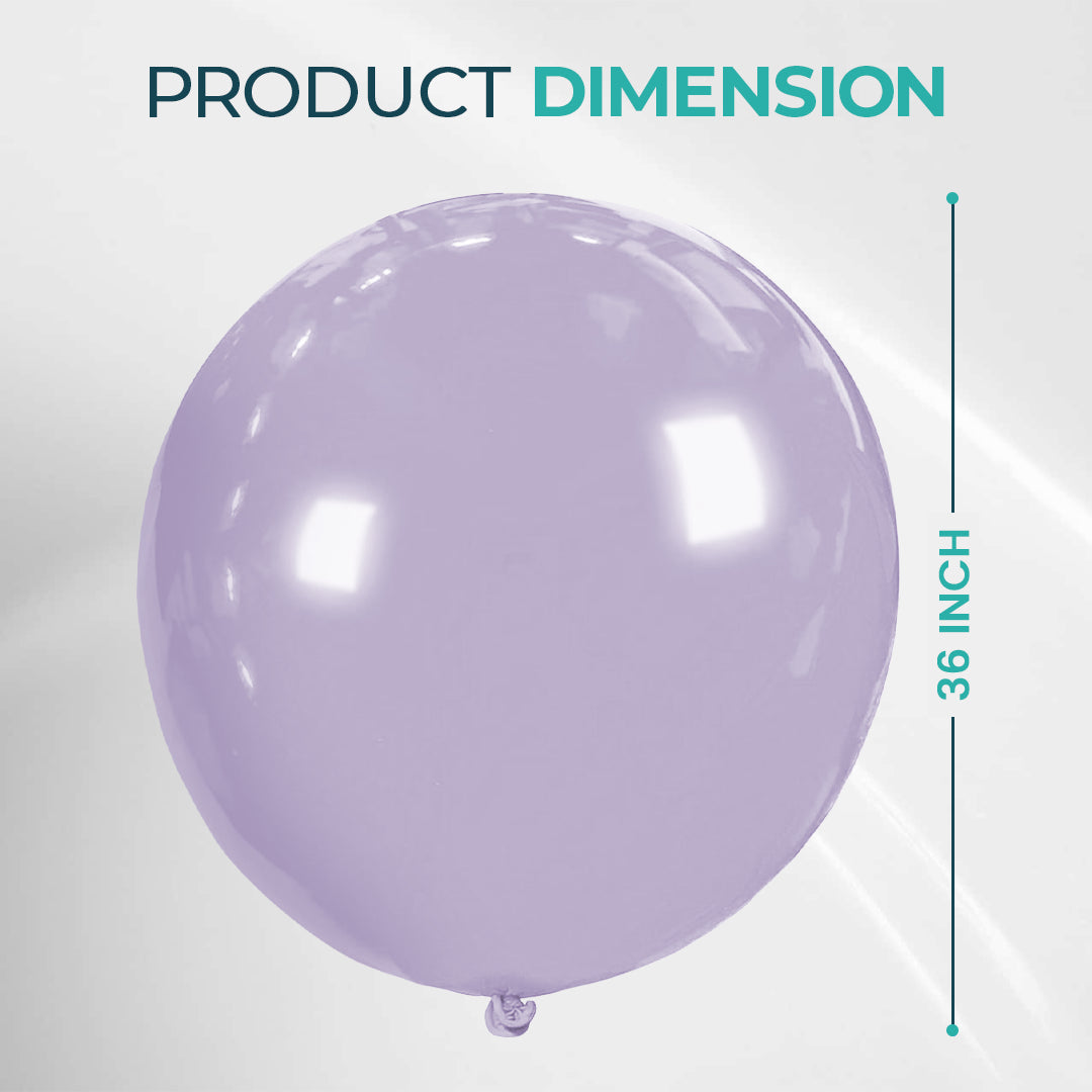Misty Purple Giant Latex Balloon – 36 inch Oversized Party Balloon for Decor & Photos - Aliakbardecoration