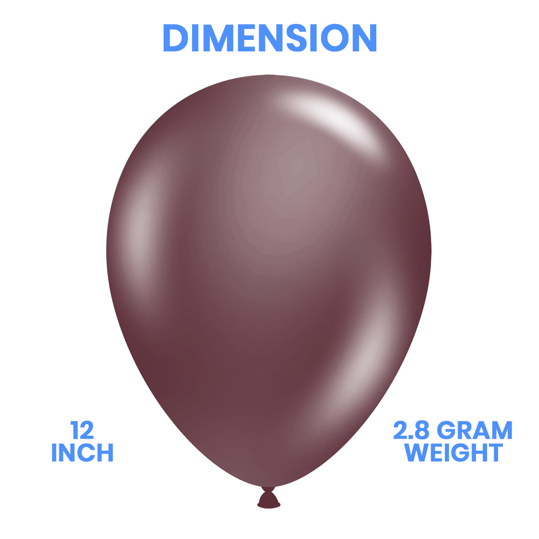 Brown latex balloon