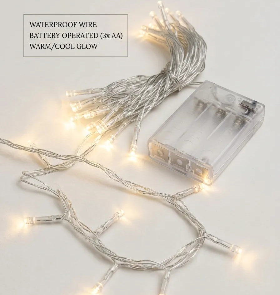 Battery Operated Fairy Light 1.5 Meter – Warm LED Decoration Lights