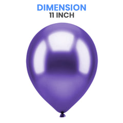 Qualatex Chrome Purple balloon