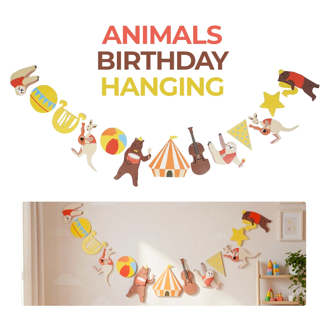 Animal Birthday Hanging