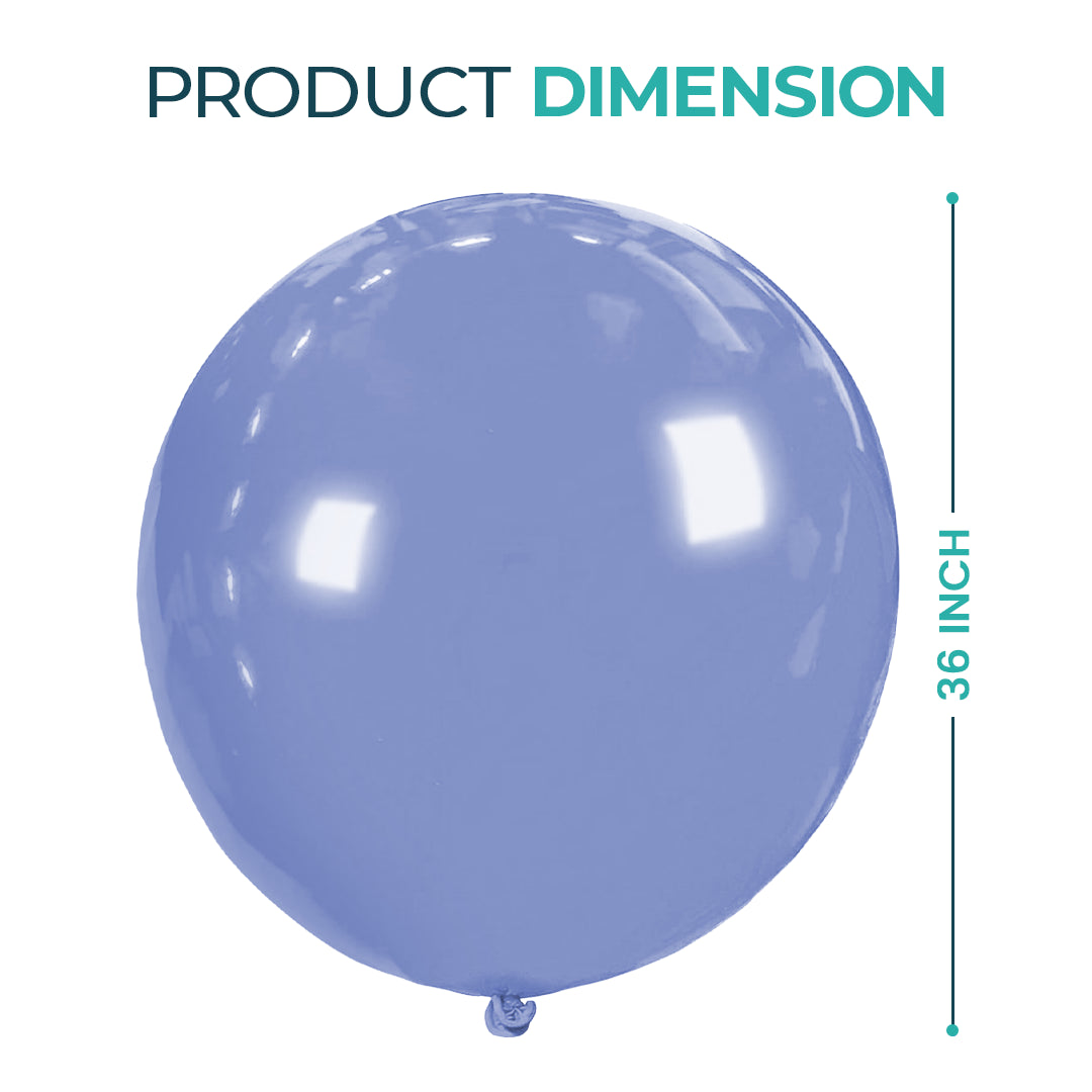 Demin Grey Giant Latex Balloon – 36 inch Oversized Party Balloon for Decor & Photos - Aliakbardecoration