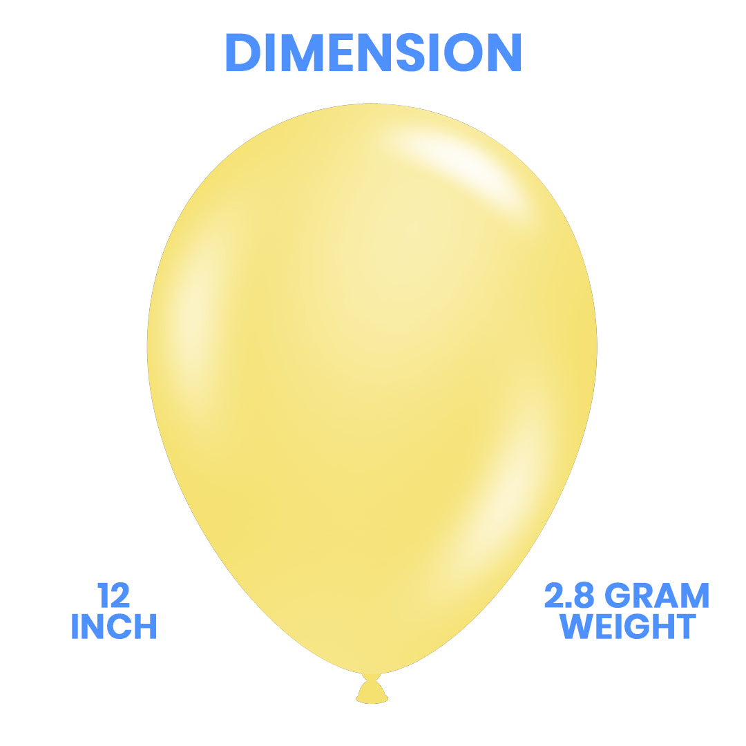 Baby yellow latex balloon