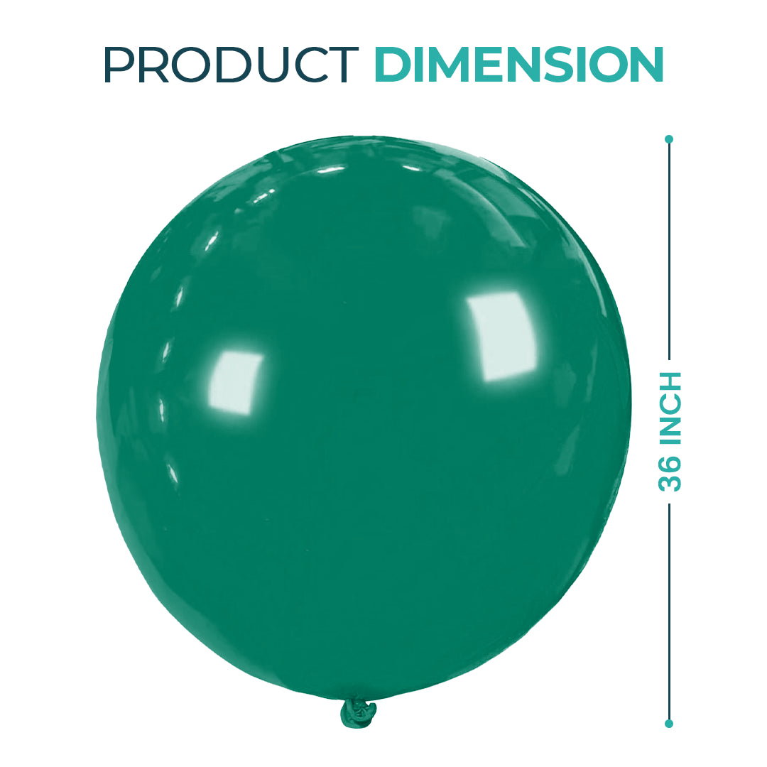Forest Green Giant Latex Balloon – 36 inch Oversized Party Balloon for Decor & Photos - Aliakbardecoration