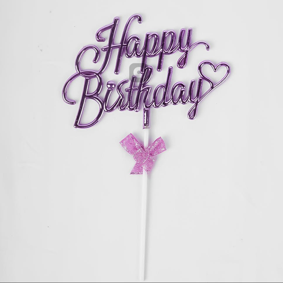 3D Happy Birthday Cake Topper - aliakbardecoration