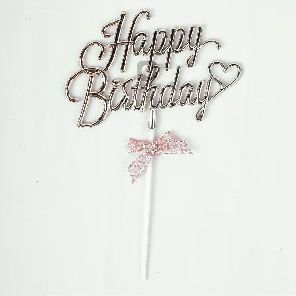 3D Happy Birthday Cake Topper - aliakbardecoration