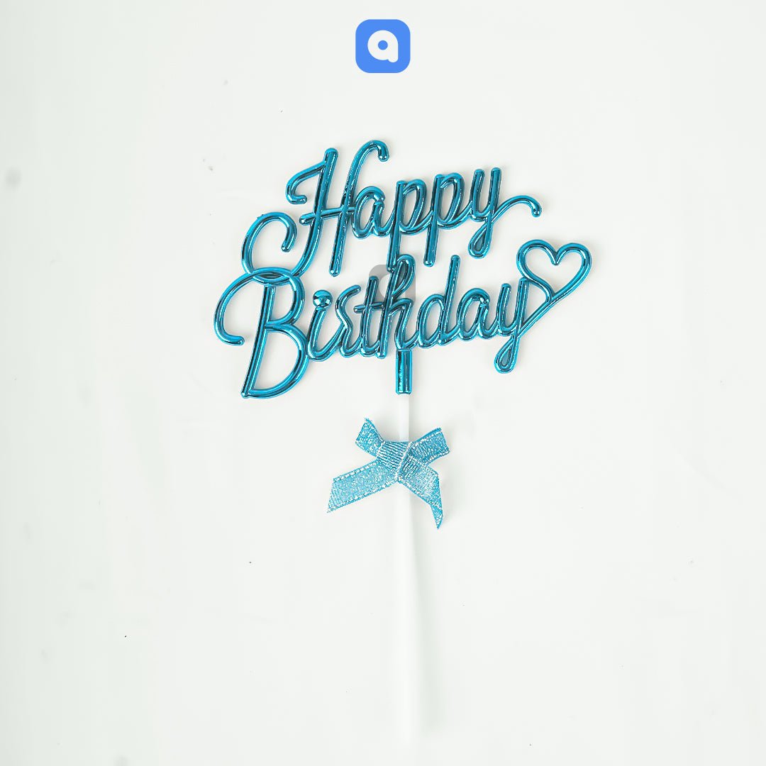 3D Happy Birthday Cake Topper - aliakbardecoration