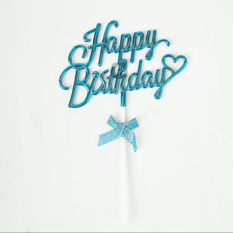 3D Happy Birthday Cake Topper - aliakbardecoration
