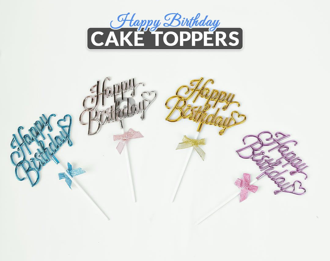 3D Happy Birthday Cake Topper - aliakbardecoration