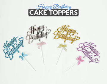 3D Happy Birthday Cake Topper - aliakbardecoration