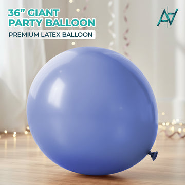 Demin Grey Giant Latex Balloon – 36 inch Oversized Party Balloon for Decor & Photos - Aliakbardecoration