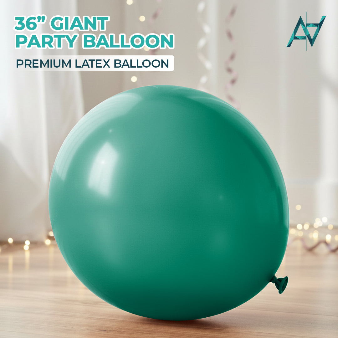 Forest Green Giant Latex Balloon – 36 inch Oversized Party Balloon for Decor & Photos - Aliakbardecoration