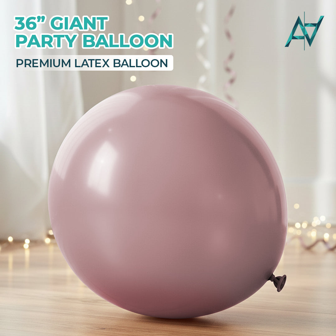 Latte Giant Latex Balloon – 36 inch Oversized Party Balloon for Decor & Photos - Aliakbardecoration