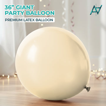 Tawny Giant Latex Balloon – 36 inch Oversized Party Balloon for Decor & Photos - Aliakbardecoration
