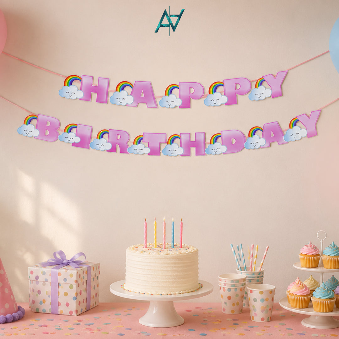 Happy Birthday Bunting Banner