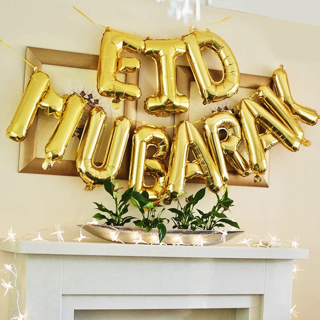 Eid Mubarak Foil Balloons Set