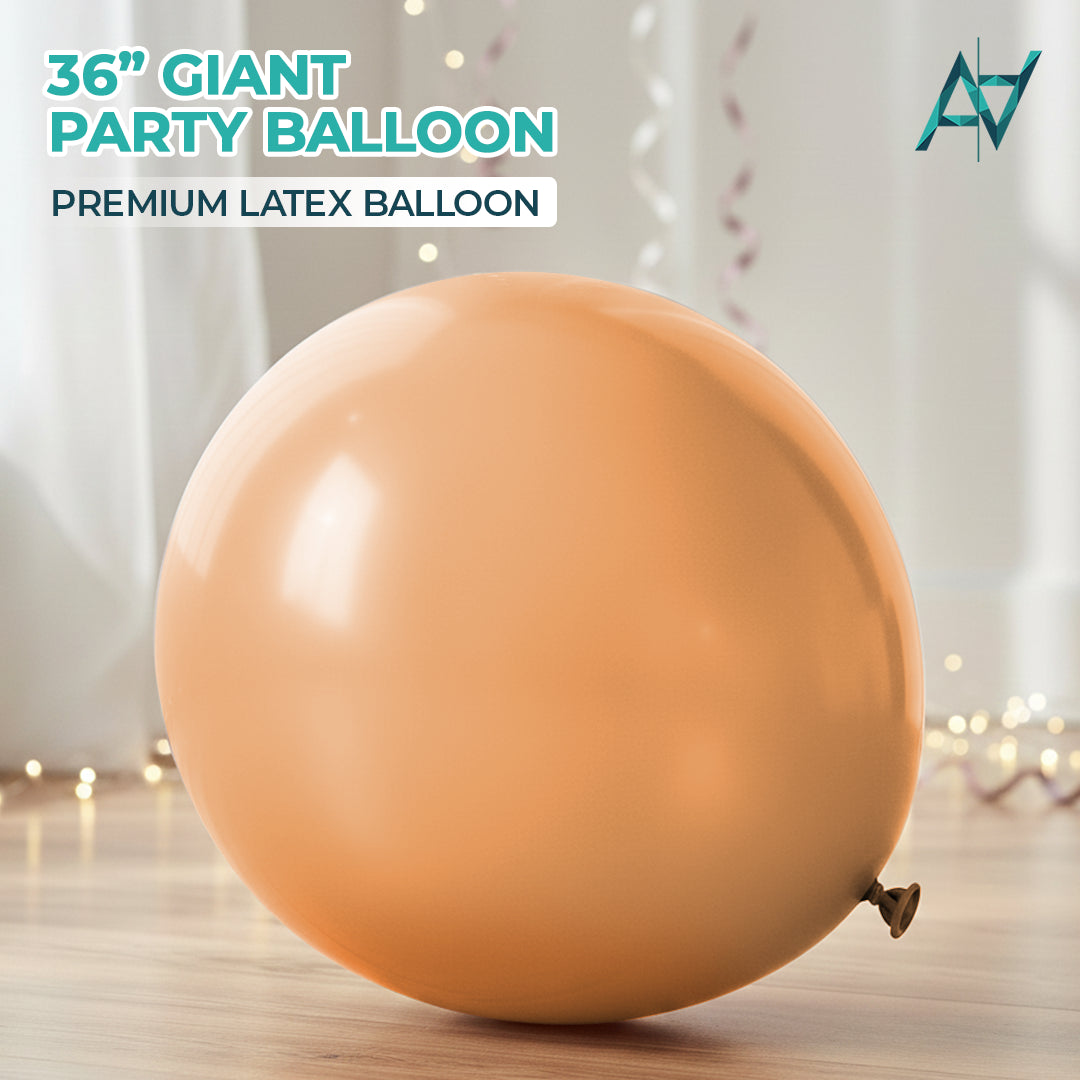 Vinatge Coco Giant Latex Balloon – 36 inch Oversized Party Balloon for Decor & Photos - Aliakbardecoration