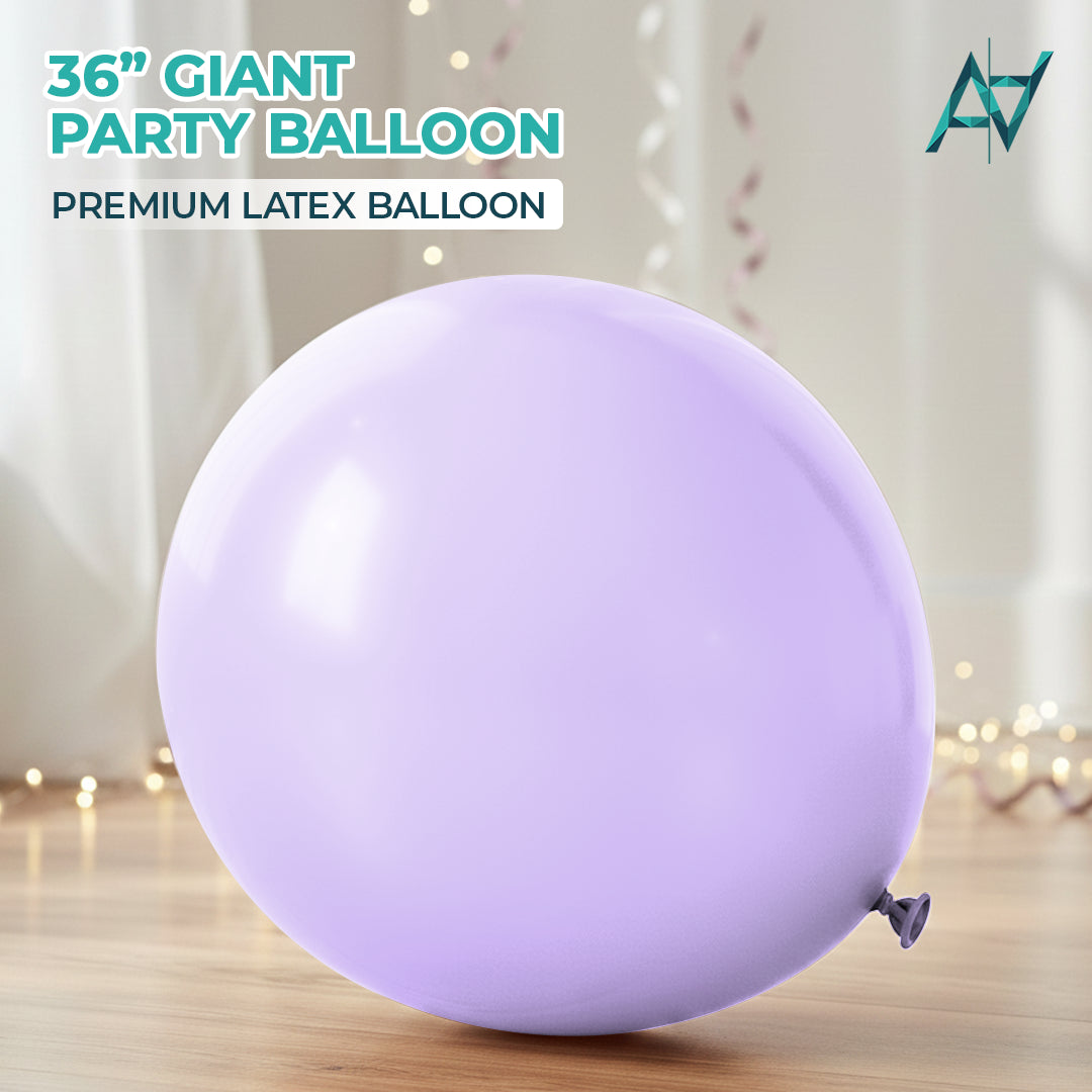 Lilac Giant Latex Balloon – 36 inch Oversized Party Balloon for Decor & Photos - Aliakbardecoration