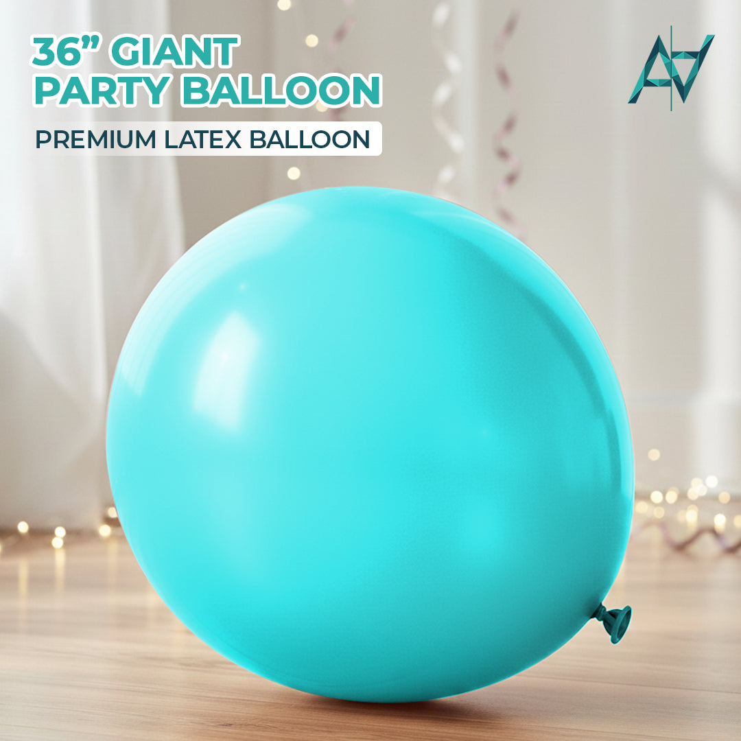Sea Green Giant Latex Balloon – 36 inch Oversized Party Balloon for Decor & Photos - Aliakbardecoration