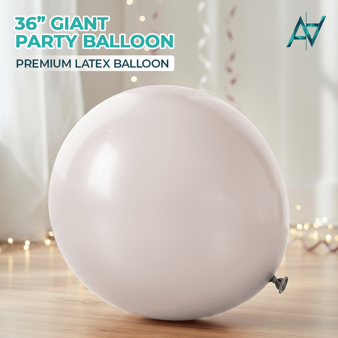 Misty Brown Latex Balloon – 36 inch Oversized Party Balloon for Decor & Photos - Aliakbardecoration