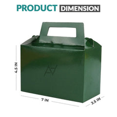 Pack of 10 - Dark green Goodie Boxes | Perfect for Parties & Events – Ali Akbar Decoration