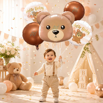 Teddy Bear Foil Balloon Set