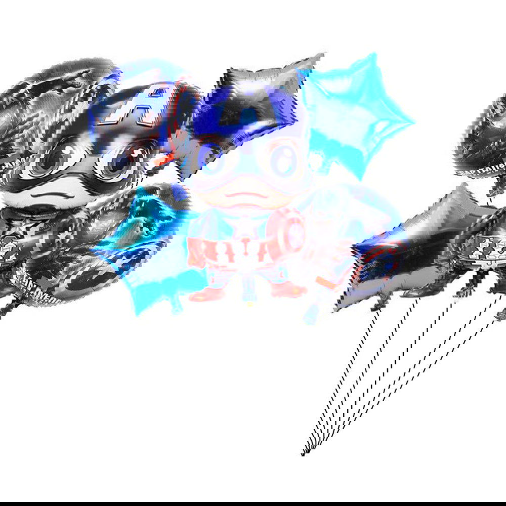 5Pcs Captain America Foil Balloon Sets