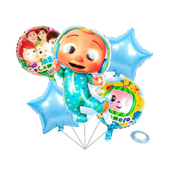 5 Pcs Cocomelon Foil Balloon Set - ardor