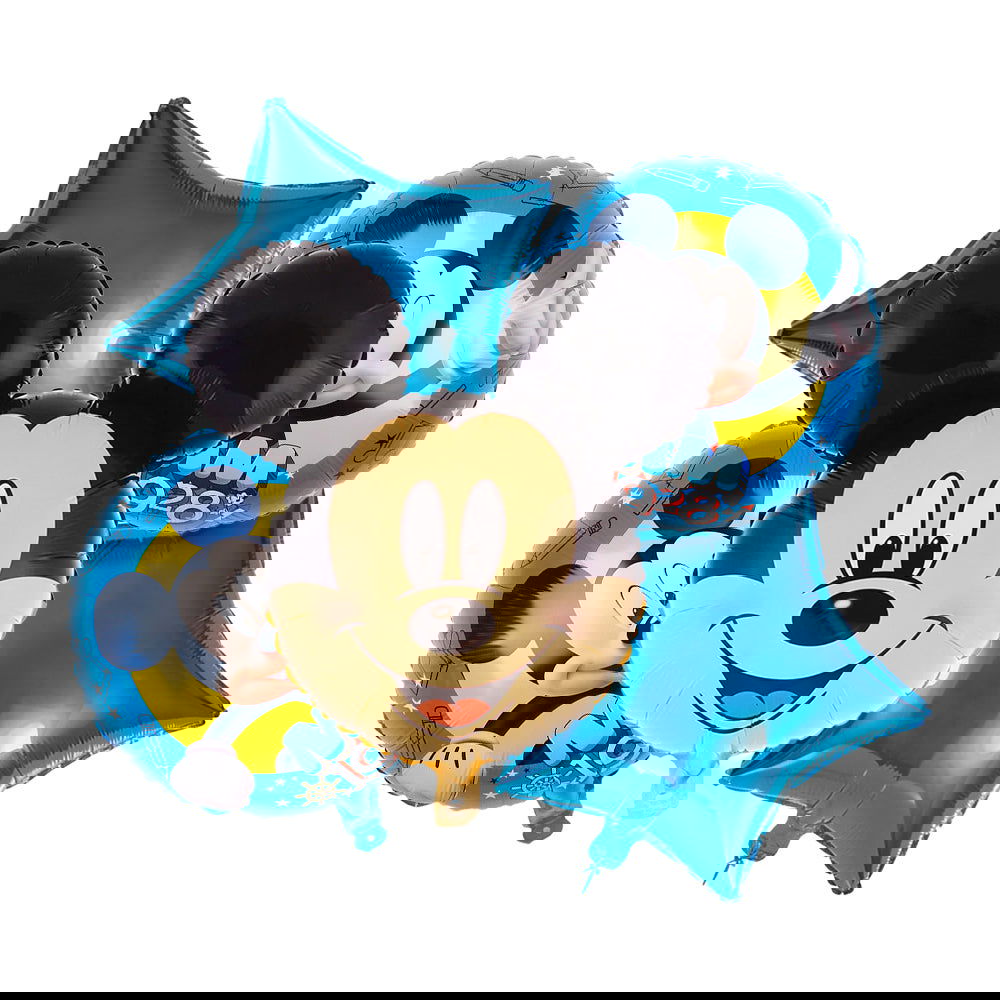 5 Pcs Mickey Mouse Foil Balloon Set