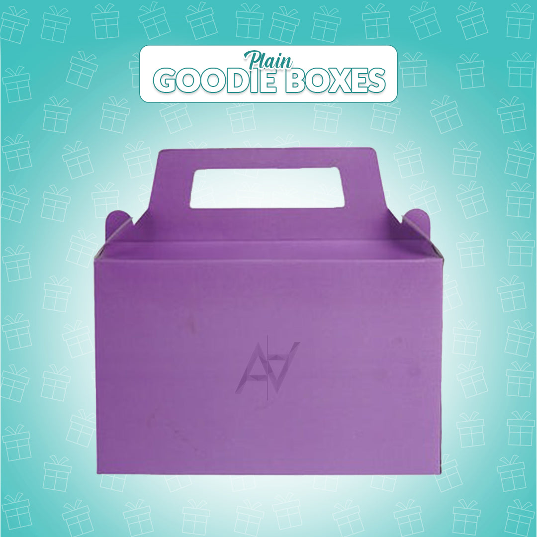Pack of 10 - Macron purple Goodie Boxes | Perfect for Parties & Events – Ali Akbar Decoration