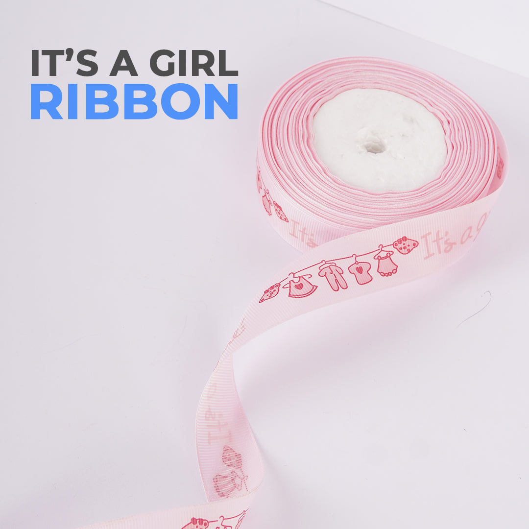 Printed Ribbons Its a Girl 20 Yard