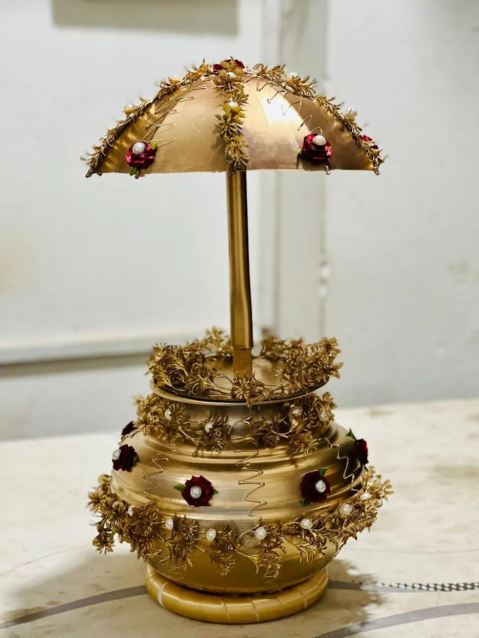 Doodh Pilai Glass Tray -  Wedding Tray