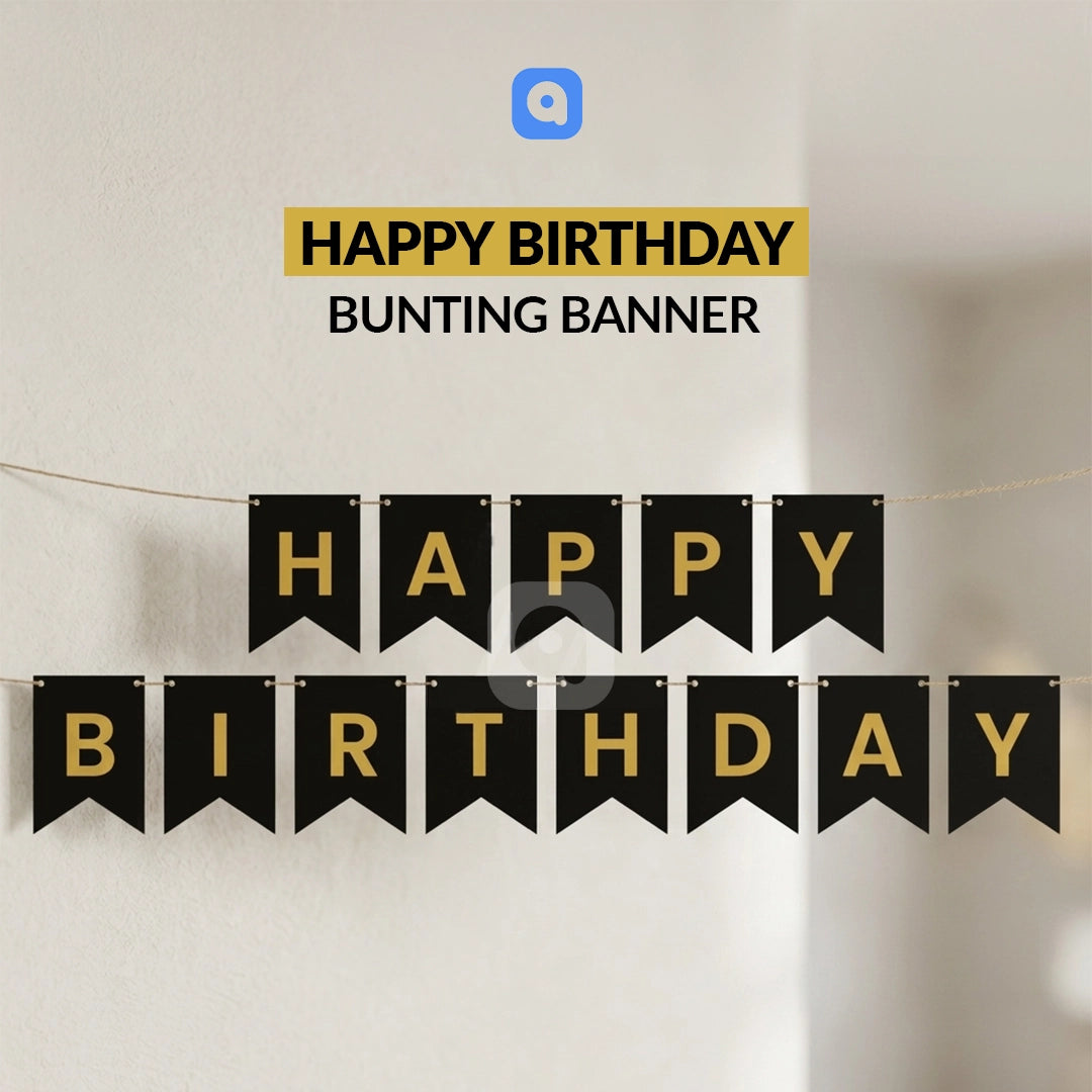 Happy Birthday Buntings Banners