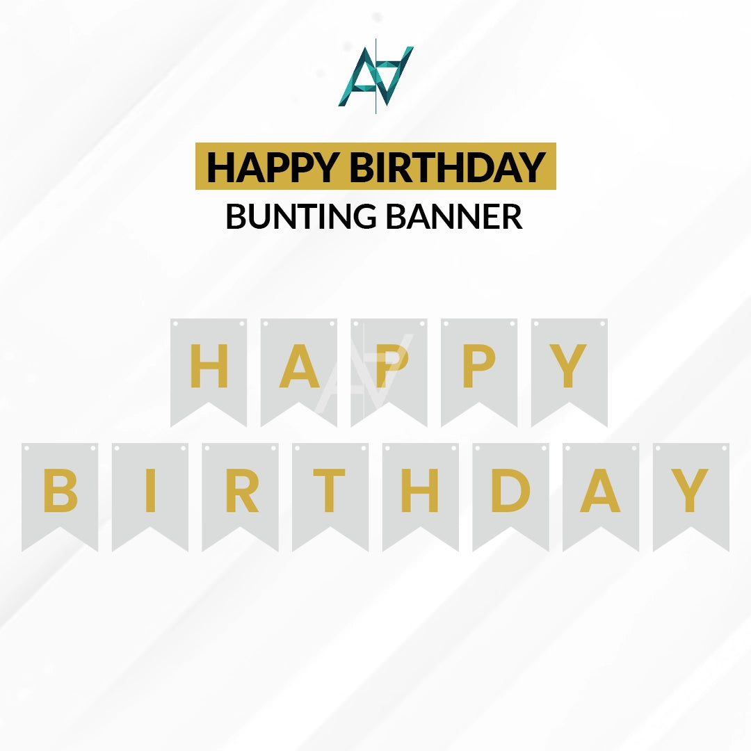 Happy Birthday Buntings Banners