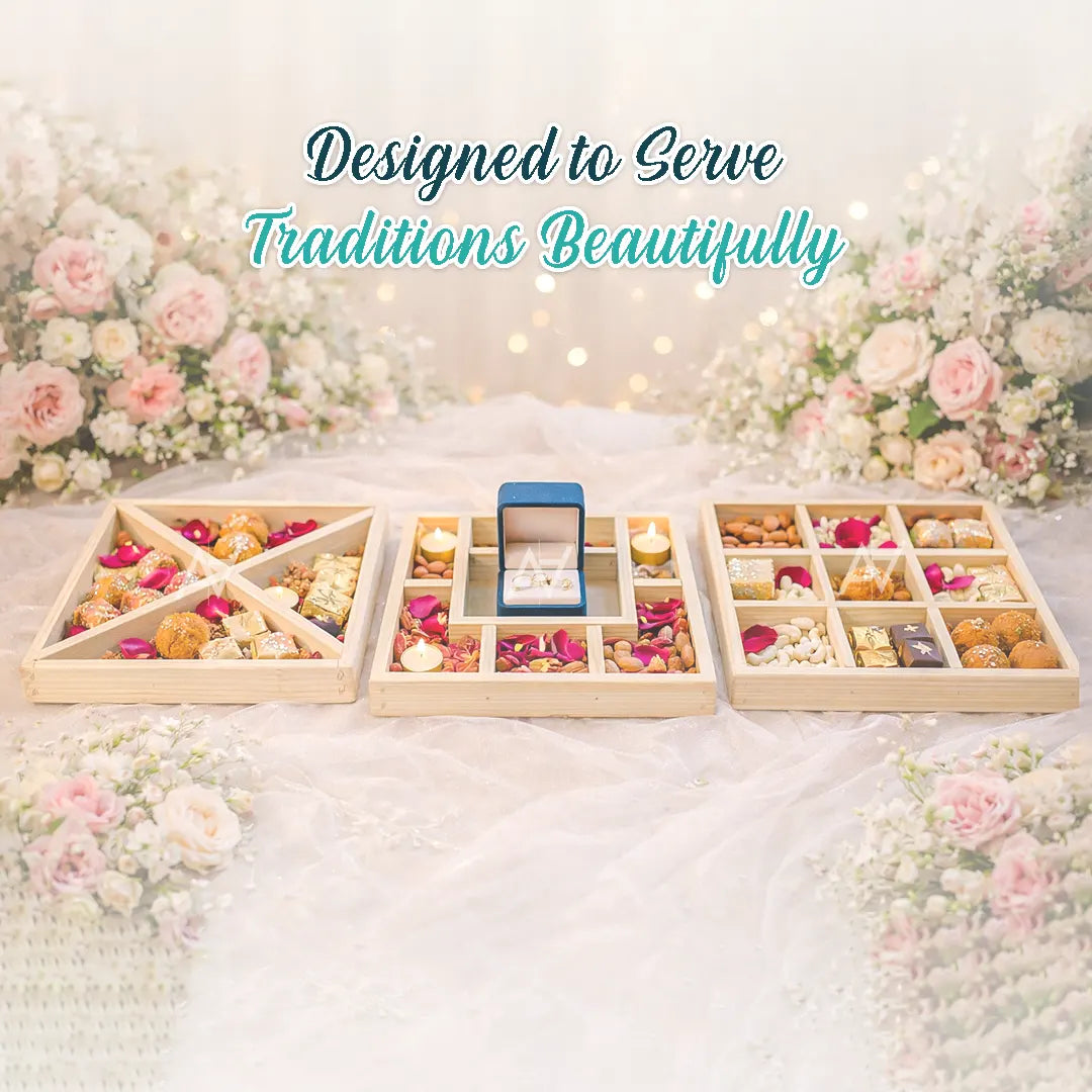 Dryfruits Partition Tray - Serving Tray - Aliakbardecoration