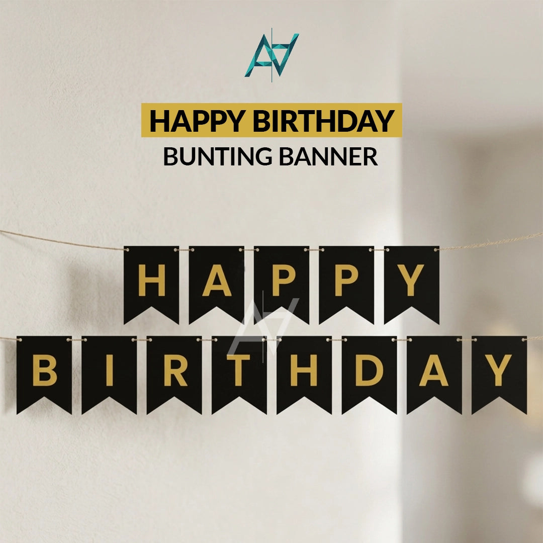 Happy Birthday Buntings Banners