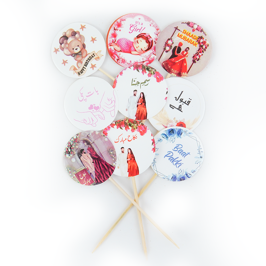 Cake Toppers for Baat Pakki, Qubool hai, Its a Girl, Happy Birthday, Rasm e hina - Aliakbardecoration