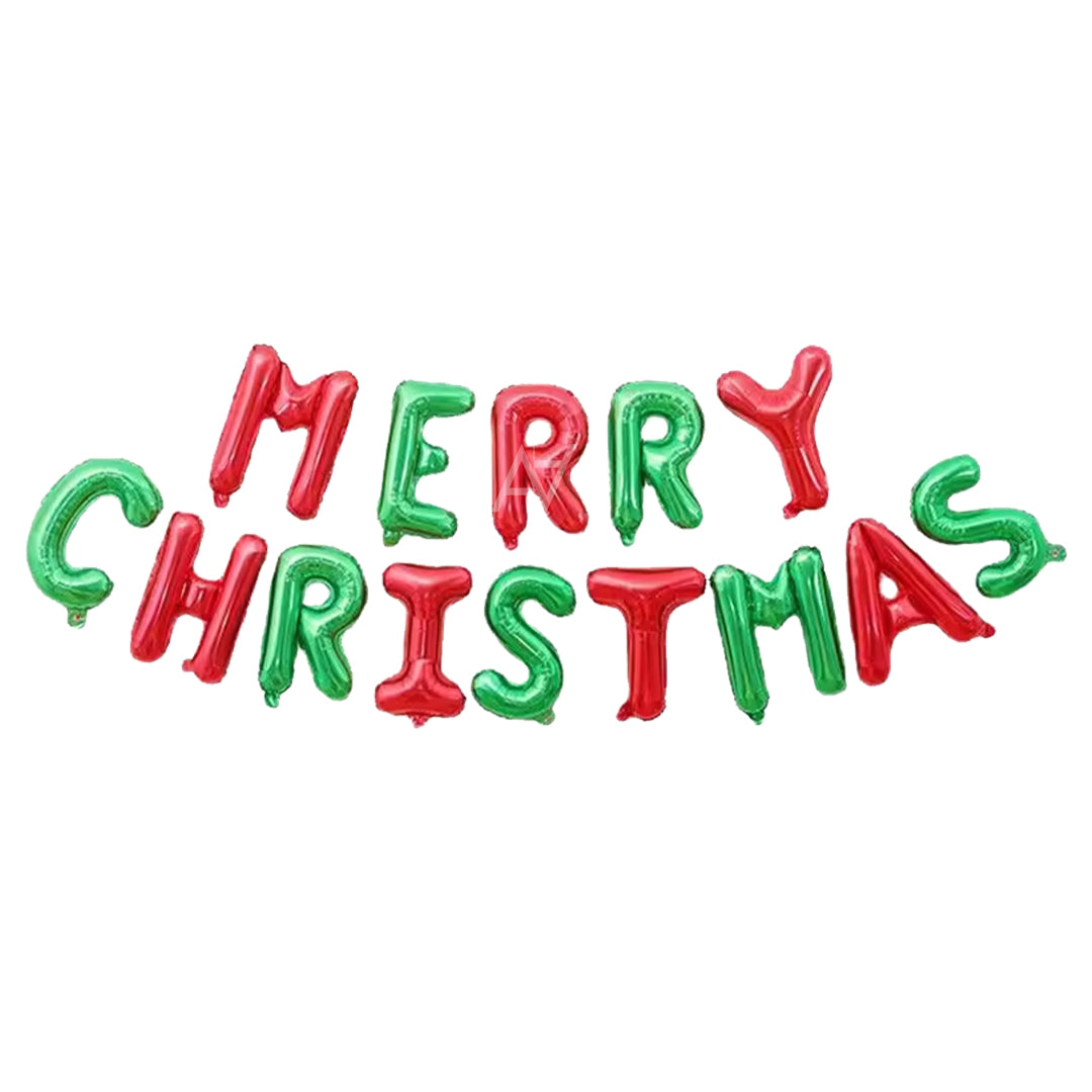 Merry Christmas Foil Balloon Set