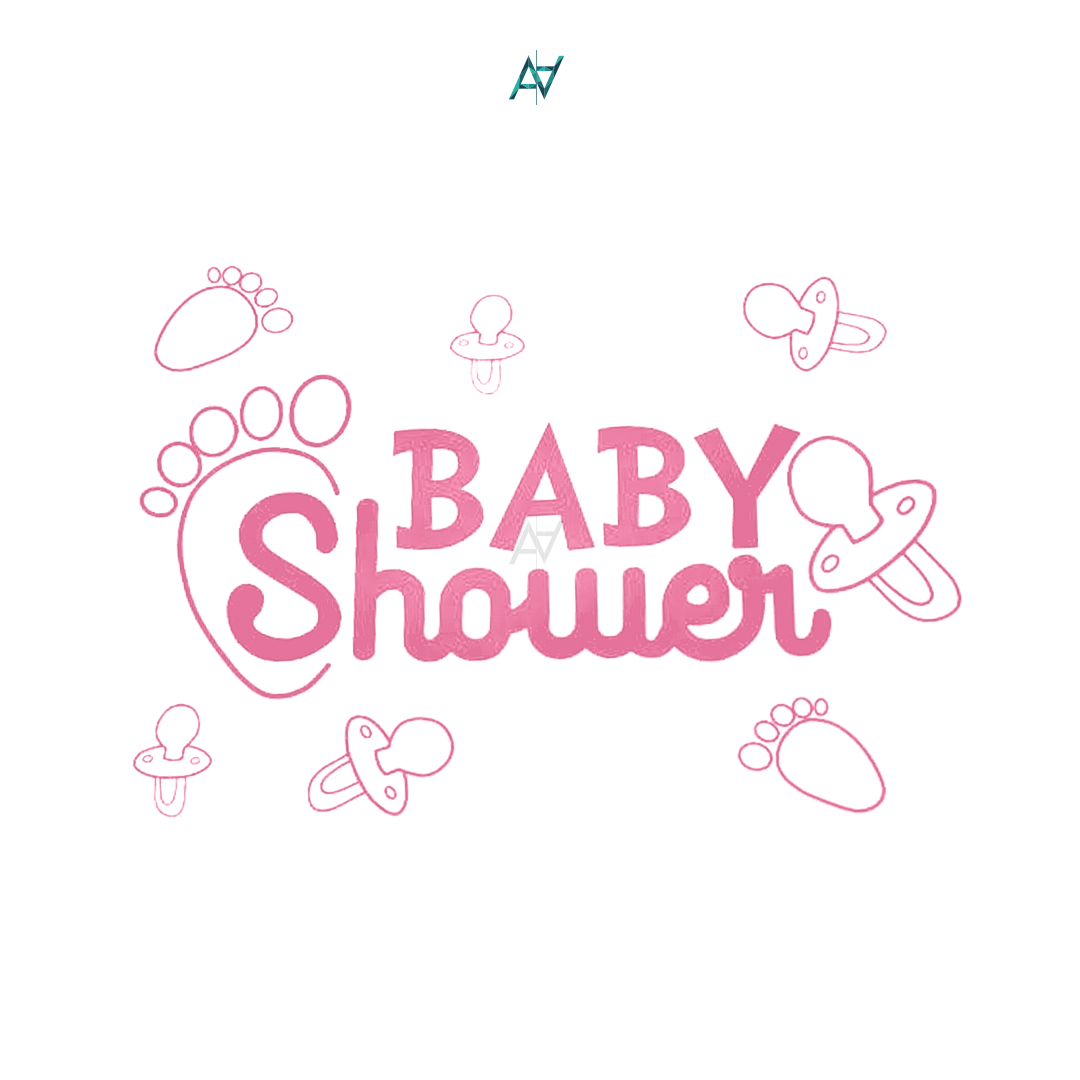 Baby Shower Balloon Sticker - Aliakbardecoration