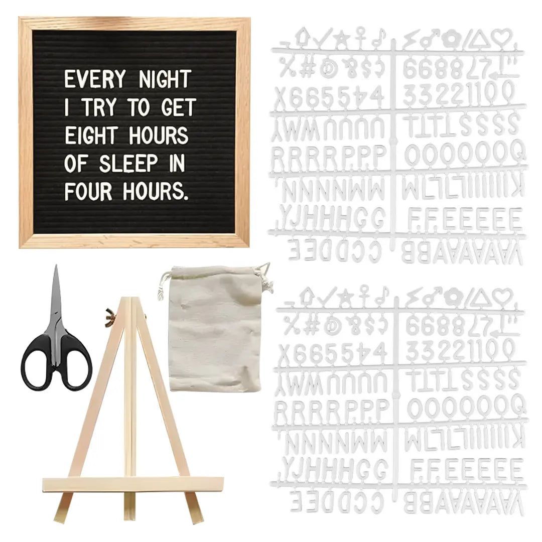 Felt Board | Letter Message Alphabet Board Wooden DIY