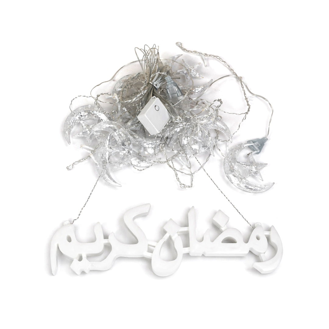 Ramadan Kareem Moon LED Fairy Light - Aliakbardecoration