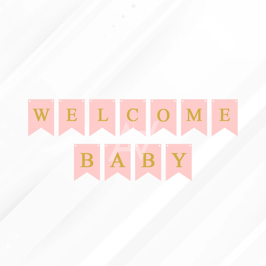 Welcome Baby Bunting Banner