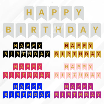 Happy Birthday Buntings Banners