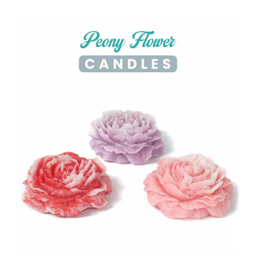 Peony Flower Candles