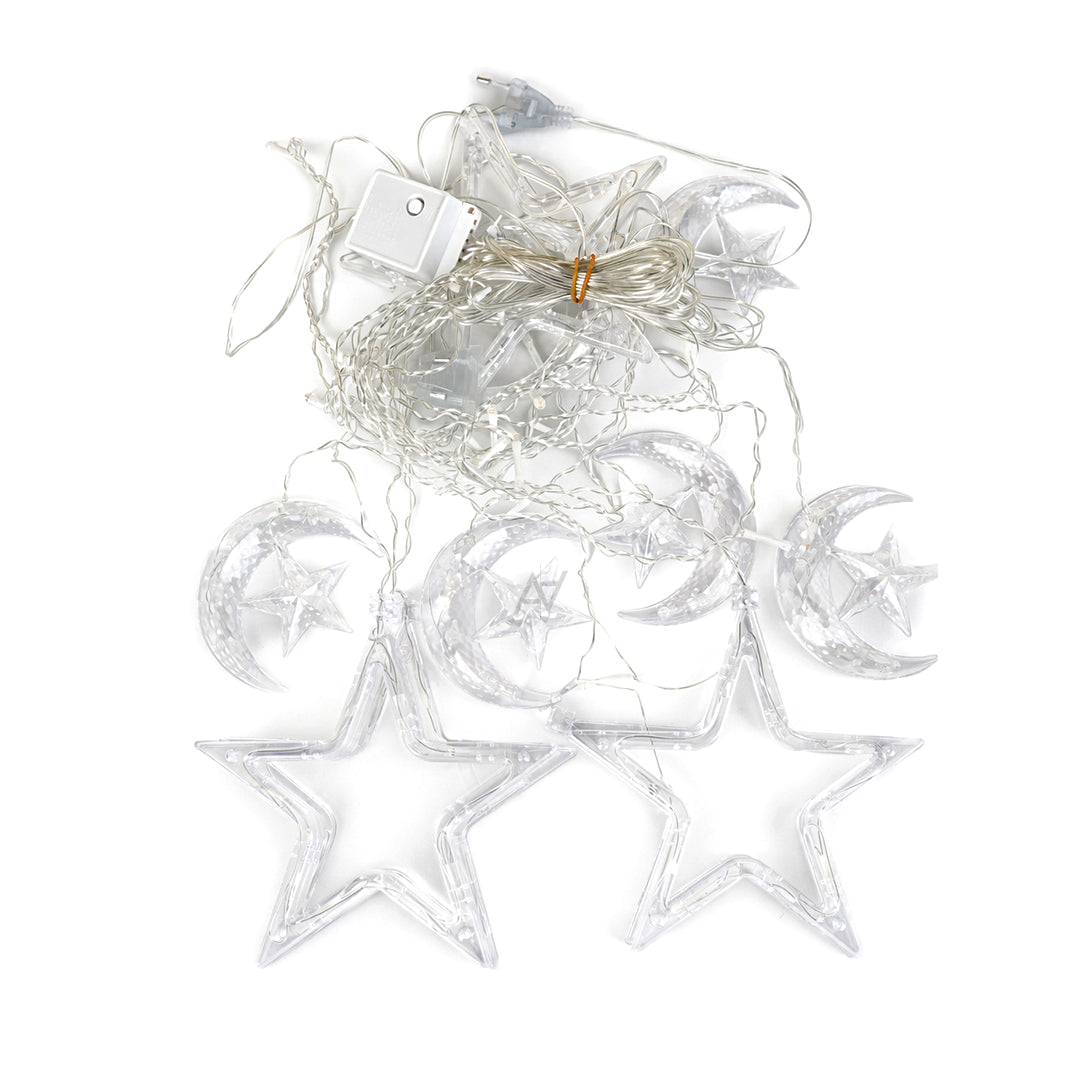 Star Moon Fairy Lights for Ramadan Decorations - Aliakbardecoration
