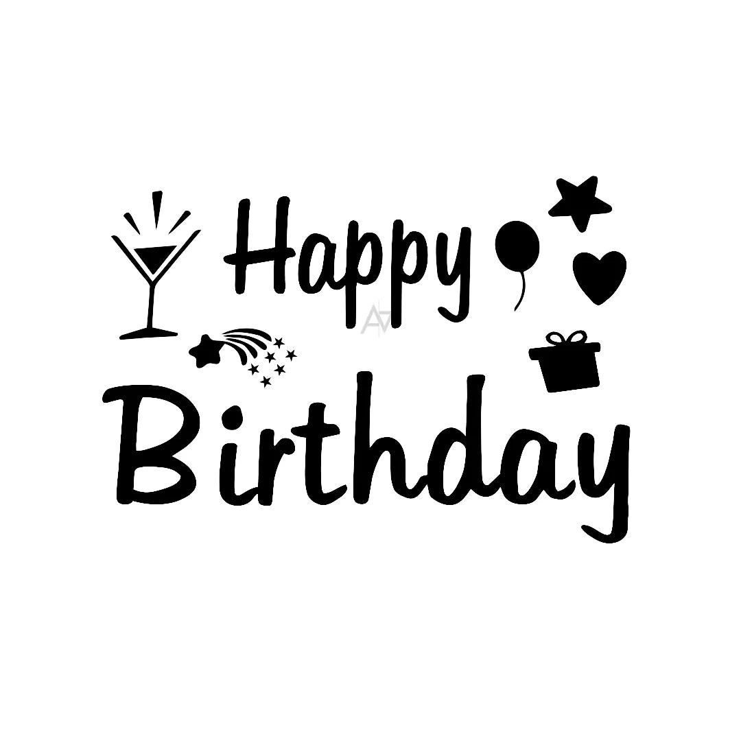 Happy Birthday Balloon Sticker