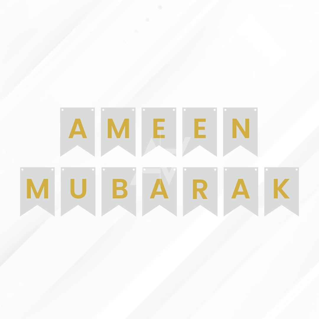 Ameen Mubarak Bunting Banner