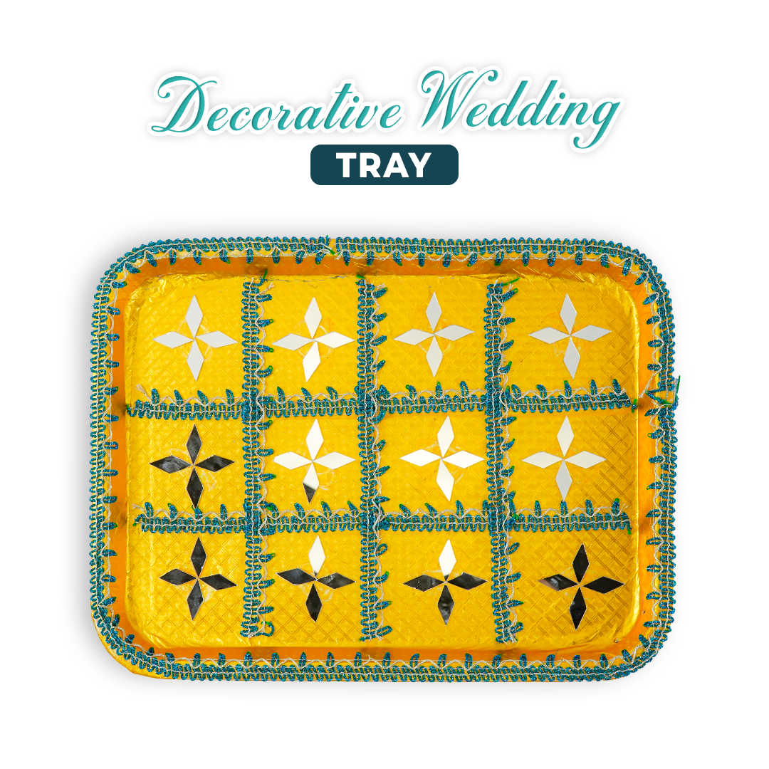 Mehndi Tray – Wedding Thaal for Mehndi, Mayon Ceremony - Aliakbardecoration